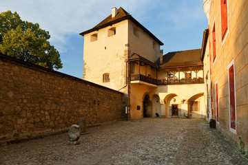 Fototapeta na wymiar Yard of the Zvolen castle in Slovakia.