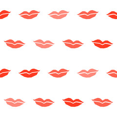 Lips seamless patter background. Love theme.