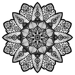 Mandala. Vintage decorative elements. Oriental pattern, vector illustration. Islam, Arabic, Indian, turkish, pakistan, chinese, ottoman motifs