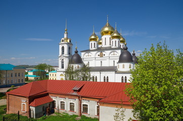 Fototapeta na wymiar Assumption Cathedral, city Dmitrov, Russia
