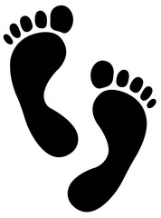 footprint silhouette