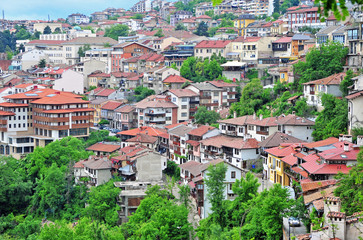 Fototapeta na wymiar Panorama of Veliko Tarnovo, Bulgaria