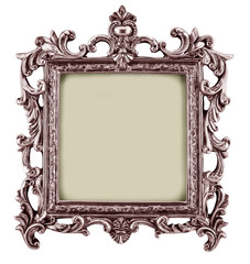 antique frame isolated on white background