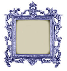 antique frame isolated on white background