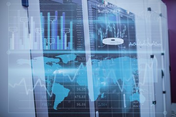 Composite image of business interface