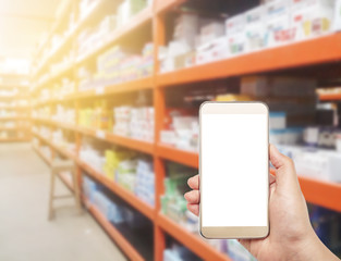 Smart phone with pharmacy store