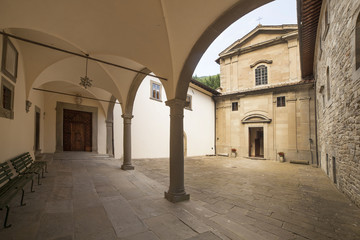 Toscana,Arezzo,il Monastero di Camaldoli.