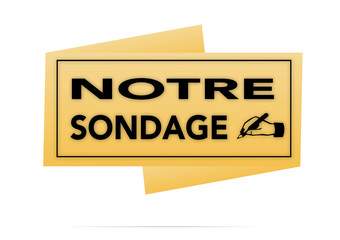 notre sondage  étiquette