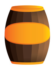 Wooden barrel illustration