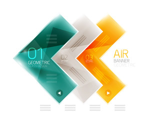 Arrow business infographic template