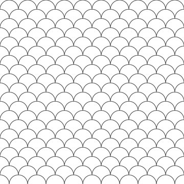 simple seamless pattern fish scales