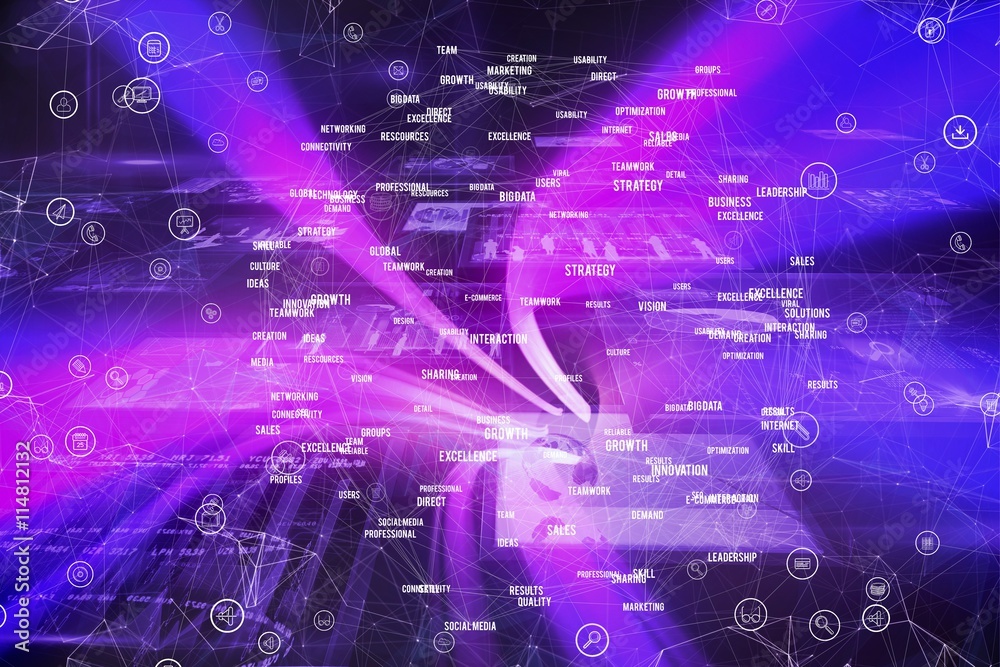 Poster composite image of image of a circle with words