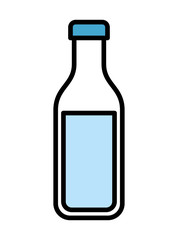 bottle milk  isolated icon design