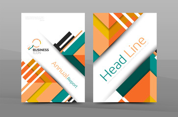 Design of annual report cover brochure