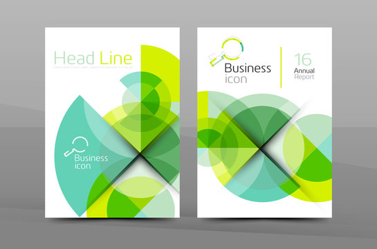 Design of annual report cover brochure