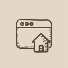 Homepage sketch icon.