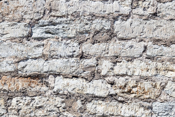 Old vintage gray grunge brick wall
