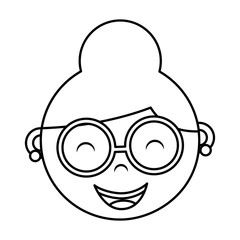 Fototapeta premium grandmother isolated icon design