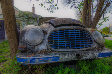 alter oldtimer frontansicht weich
