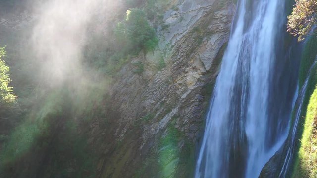 waterfall in villa gregoriana