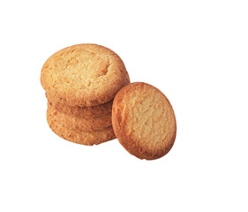 Butter cookies isolated.