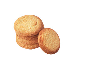 Fototapeta na wymiar Butter cookies isolated.