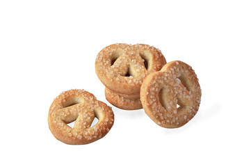 Butter cookies isolated.