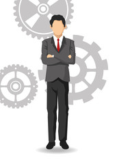 Man avatar icon. Businesspeople design. Vector graphic
