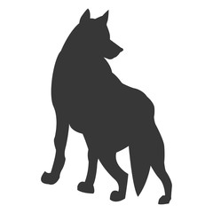wolf silhouette icon
