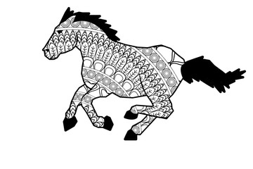 mandala horse icon