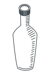 bottle line icon
