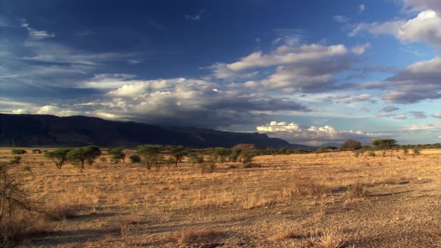 Serengeti Plains and mountains of Tanzania, East Africa