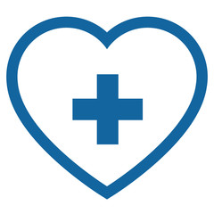 heart with cross icon