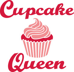 Cupcake queen retro style