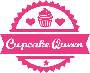 Cupcake queen button