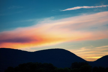 Colorful sunset sky