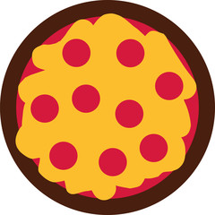 Italian pizza icon