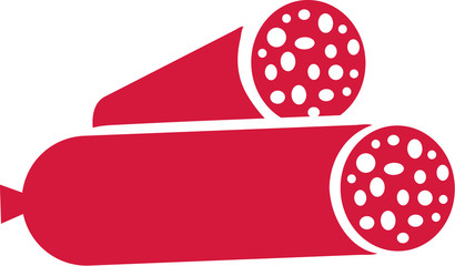 Two salami sausage icons