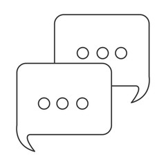 conversation bubbles with dots icon
