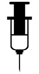 syringe with liquid icon