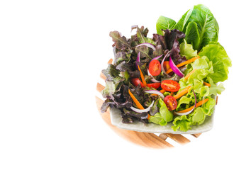 fresh vegetation salad isolated