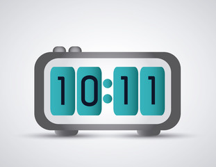 Colorfull digital clock icon. Time design. Vector graphic