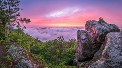 Pine Mountain Trail, High Rock sunset, Kentucky