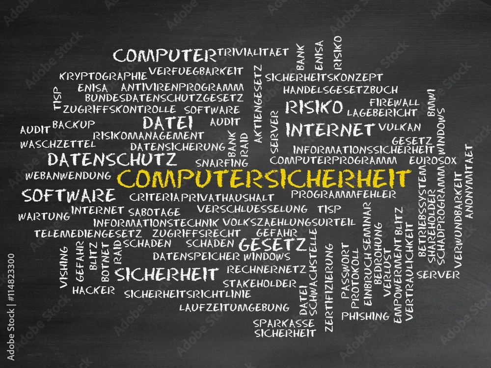 Wall mural computersicherheit