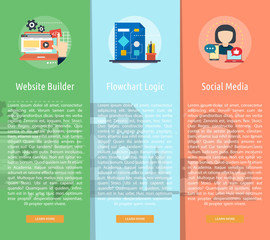 Creative Process Vertical Banner Concept