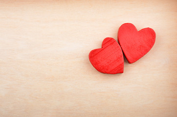 Obraz premium Heart on wooden background