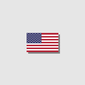 vector image of american flag