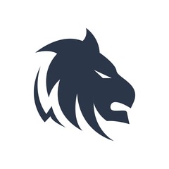 Lion king logo animal symbol vector