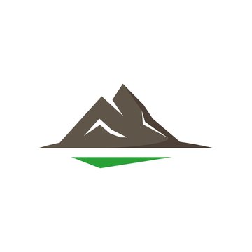 Mountain design symbol logo vector