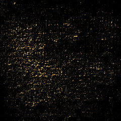 Dust gold texture. Patina scratch golden elements. Sketch surface to create distressed effect. Overlay distress grain graphic design. Stylish modern dirty background decoration. Vector illustration